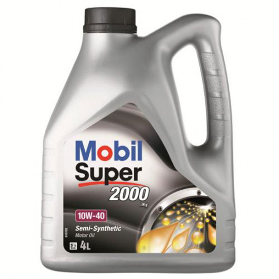Mobil Super 2000, Semi Synthetic motor oil 10W/40, 4L Mobil Super 2000, Semi Synthetic motor oil 10W/40, 4L
